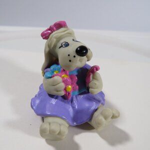 Pound Puppies 1986 Tonka PVC Figure "Violet"  Hong Kong Girl, Lady, Dog